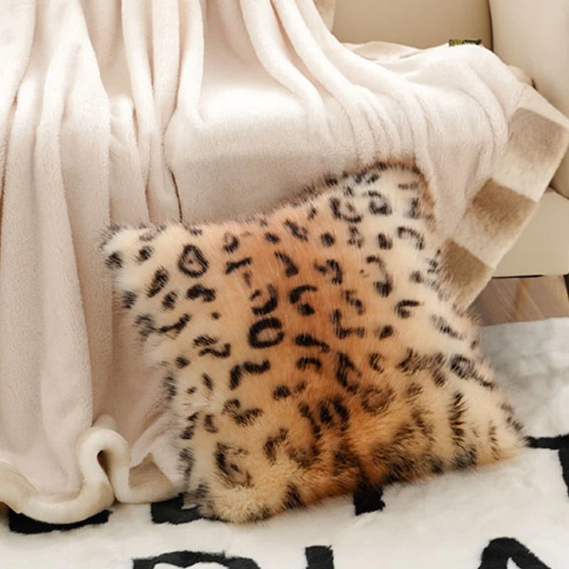 Luxurious Faux Fur Pillow Cushion Case Cover