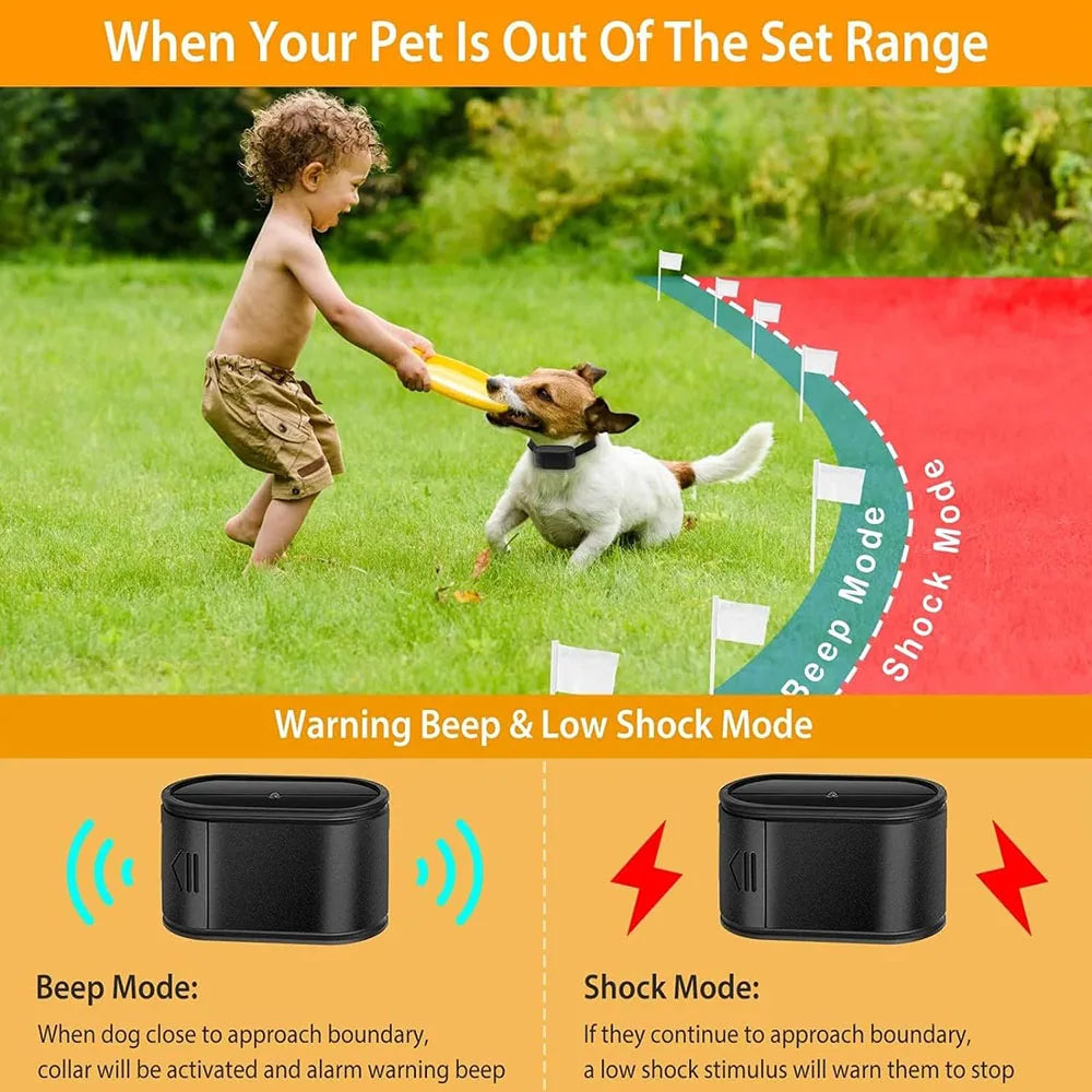 Electric Pet Fence Collars - Pet Boundary Containment System