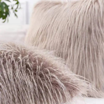 Ultra-Soft & Stylish Luxury Faux Fur Throw Pillow