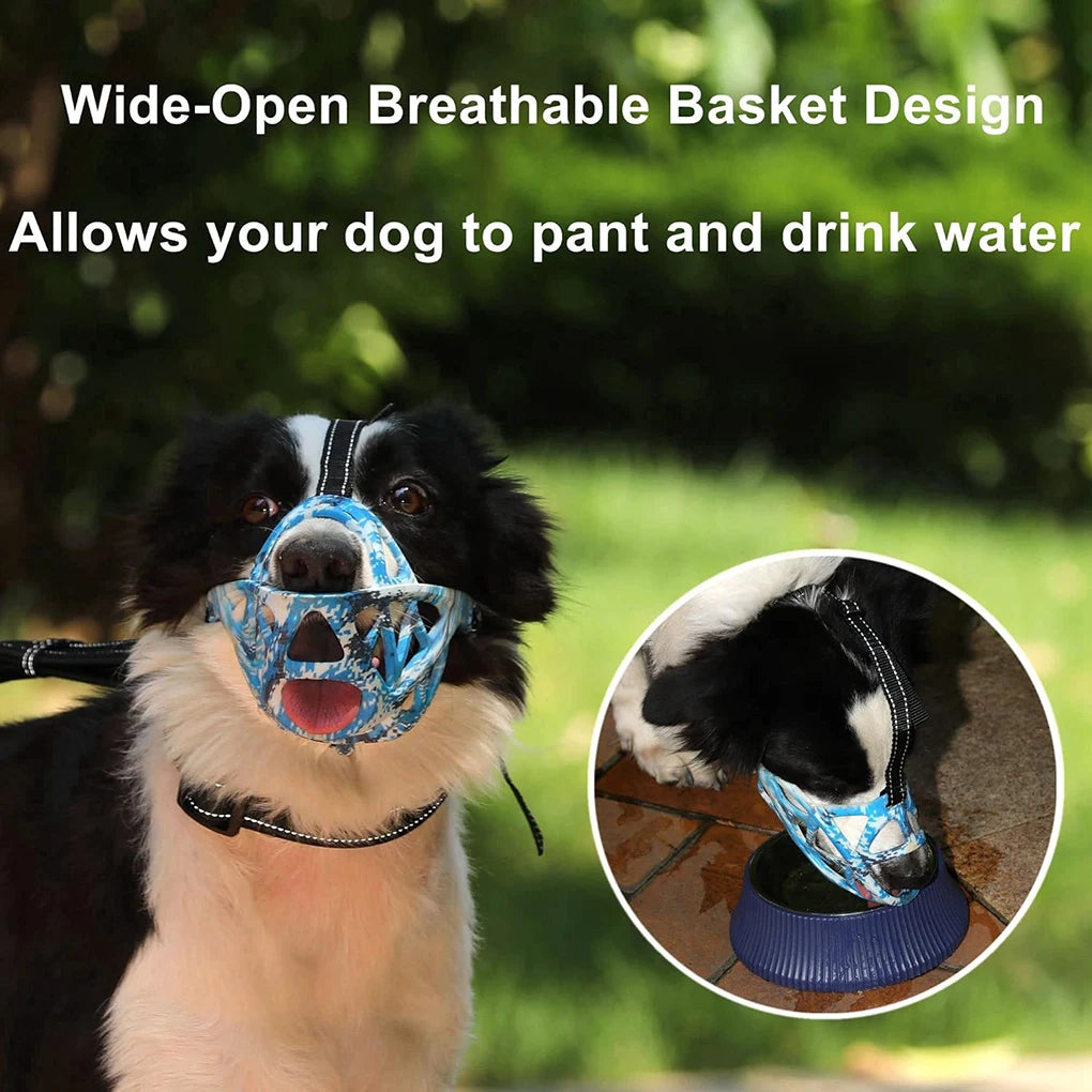 Pet Dog Basket Muzzle – Upgraded Adjustable Breathable Design for All Sizes