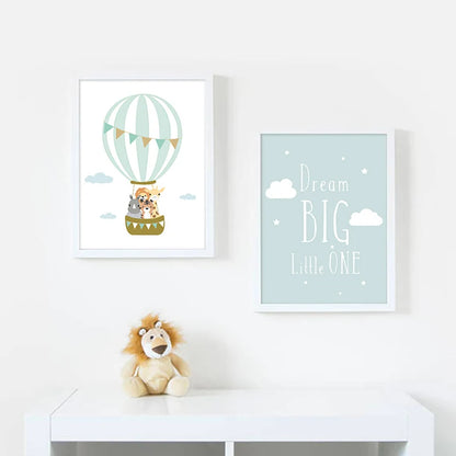 Balloon Moon Nursery Poster – Inspire Little Dreamers