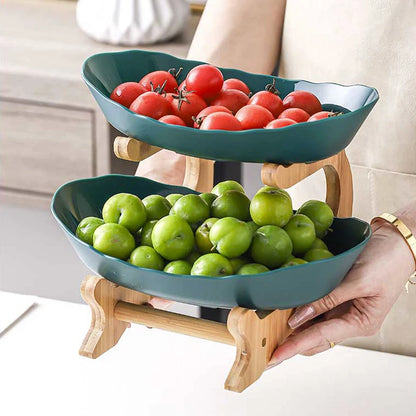 2/3 Tier Fruit & Snack Storage Display Plate – A Stylish, Eco-Friendly Way to Serve and Organize