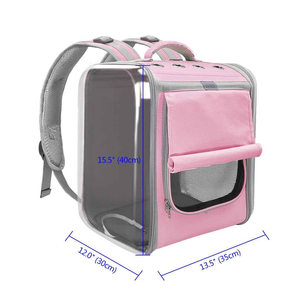 Breathable Pet Carrier Backpack for Dogs & Cats - Portable Outdoor Travel Bag