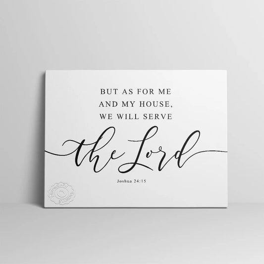 Inspirational Bible Verse Wall Art - Joshua 24:15