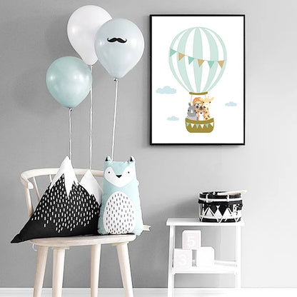 Balloon Moon Nursery Poster – Inspire Little Dreamers