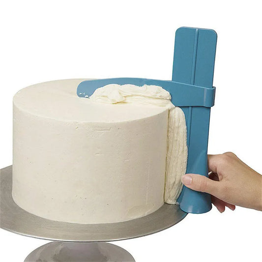 Adjustable Cake Scraper – Fondant Spatula & Edge Smoother