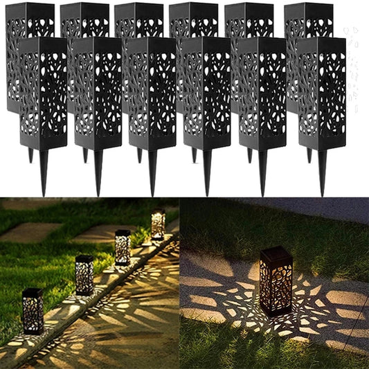 12 Pcs Led Solar Pathway Lights