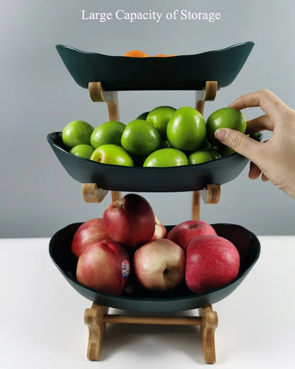 2/3 Tier Fruit & Snack Storage Display Plate – A Stylish, Eco-Friendly Way to Serve and Organize