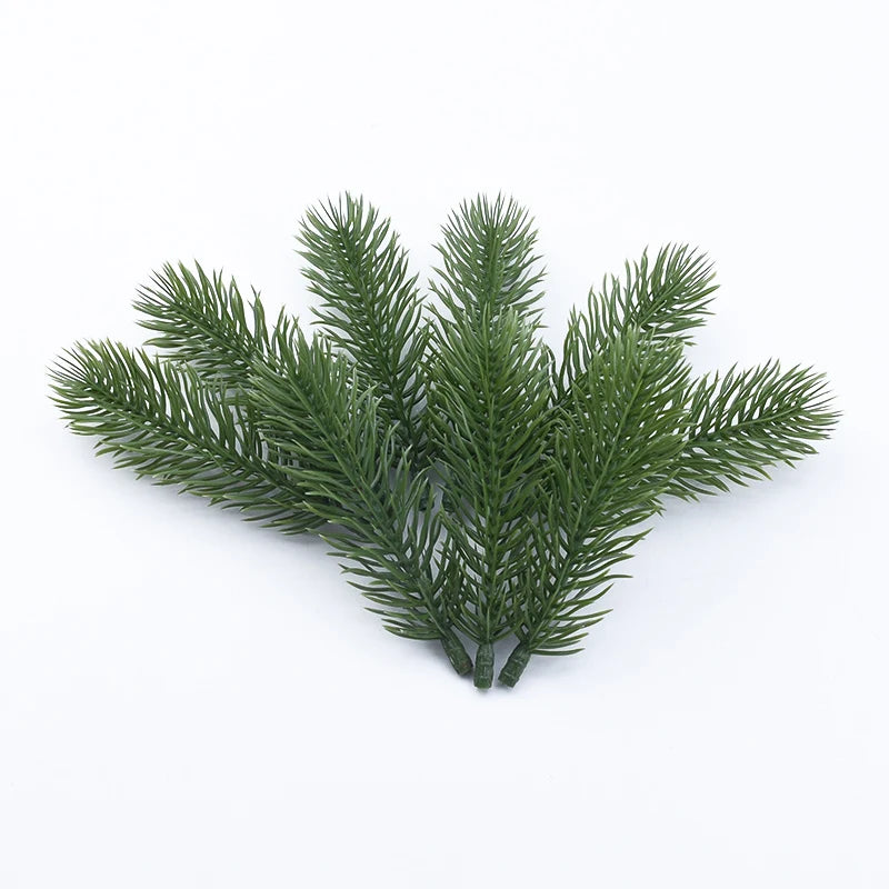 Festive Flair: 10pcs Artificial Pine Tree Garland for Festive DIY Creations