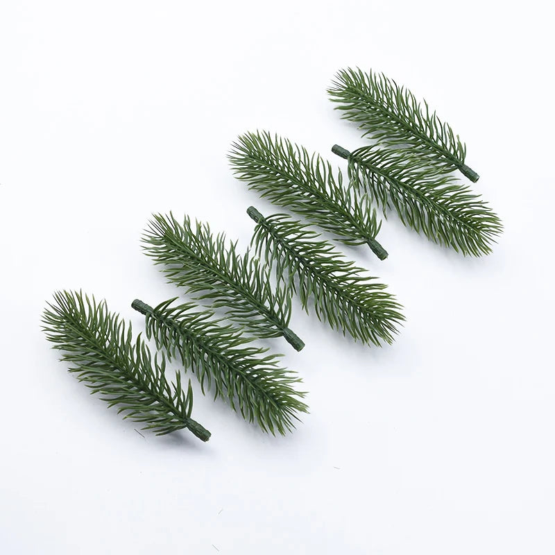 Festive Flair: 10pcs Artificial Pine Tree Garland for Festive DIY Creations