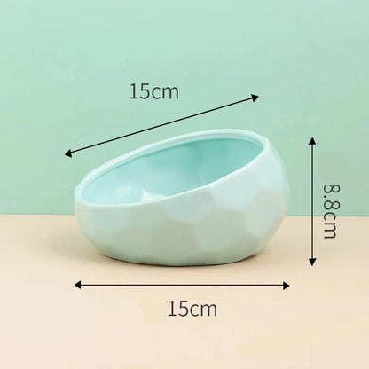 Ceramic Pet Bowl with Bamboo Stand – Stylish and Functional Feeder for Dogs and Cats