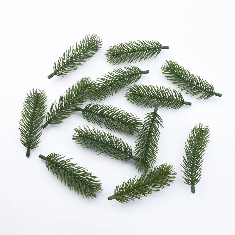 Festive Flair: 10pcs Artificial Pine Tree Garland for Festive DIY Creations