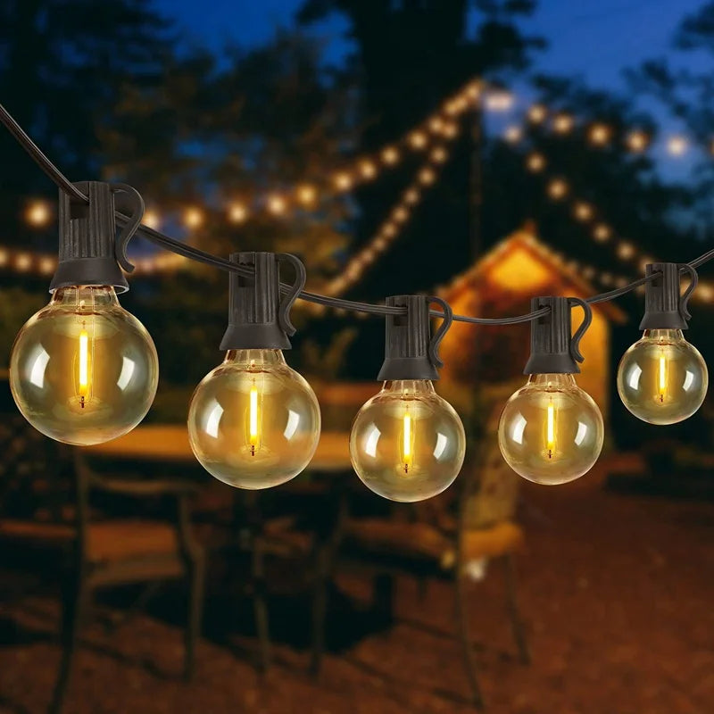 Elegant Solar G40 Shatterproof LED String Lights