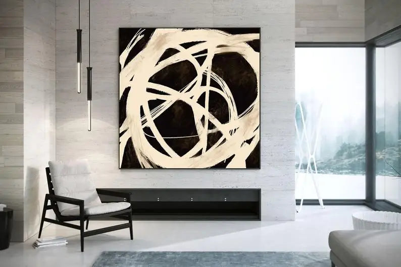 Extra Large Wall Art Minimal Abstract Painting Contemporary Painting