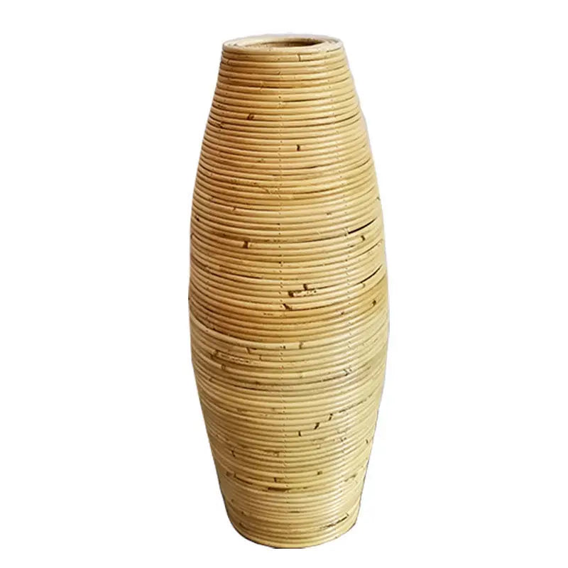 Handcrafted Rattan Floor Vase – A Natural Statement Piece for Your Home