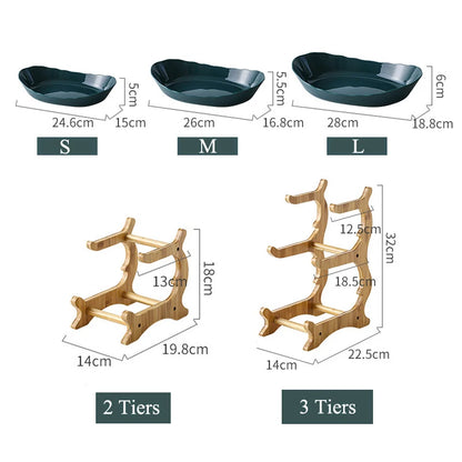 2/3 Tier Fruit & Snack Storage Display Plate – A Stylish, Eco-Friendly Way to Serve and Organize