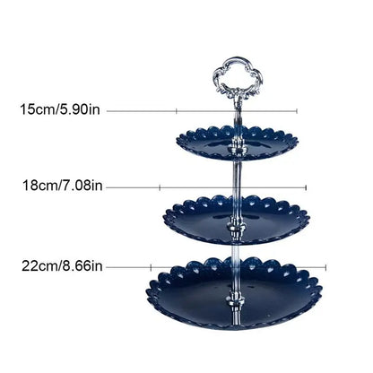 3-Tier Cake Stand – Afternoon Tea & Wedding Plates Display Rack