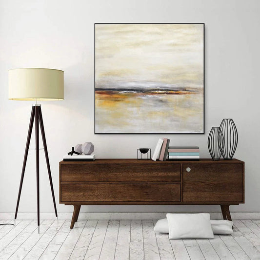 Large Beige Abstract Scandinavian Wall Art