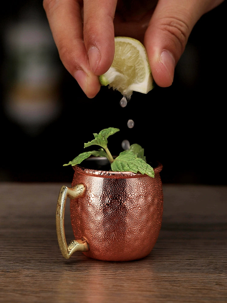 Mini Copper Mule Shot Cup Set – Stylish Small Cups for Creative Cocktails