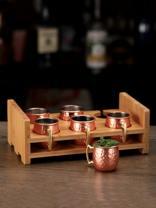 Mini Copper Mule Shot Cup Set – Stylish Small Cups for Creative Cocktails