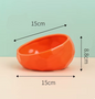 Ceramic Pet Bowl with Bamboo Stand – Stylish and Functional Feeder for Dogs and Cats