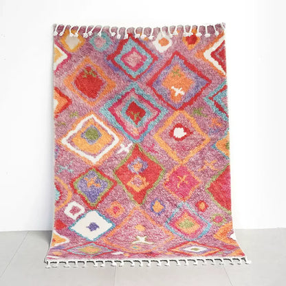 Moroccan Tassel Carpet - Ethnic Bohemian Charm For Living Room & Bedroom