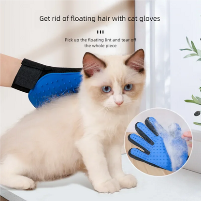 Pet Hair Remover Gloves – Grooming and Massage Tool for Cats & Dogs