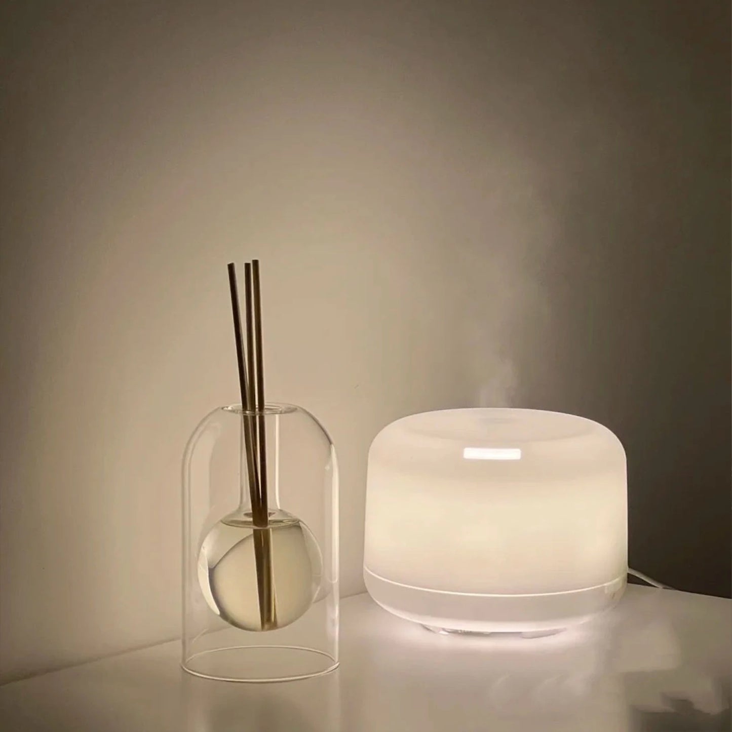 Aromatherapy Glass Reed Diffuser Essential Oil