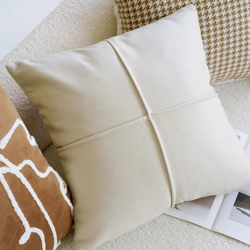 Chic Retro White Knotted Pillow Covers - 9 Unique Styles for a Cozy, Stylish Home