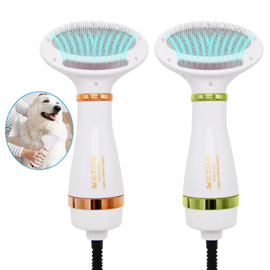 2-in-1 Pet Hair Dryer & Grooming Comb for Dogs & Cats