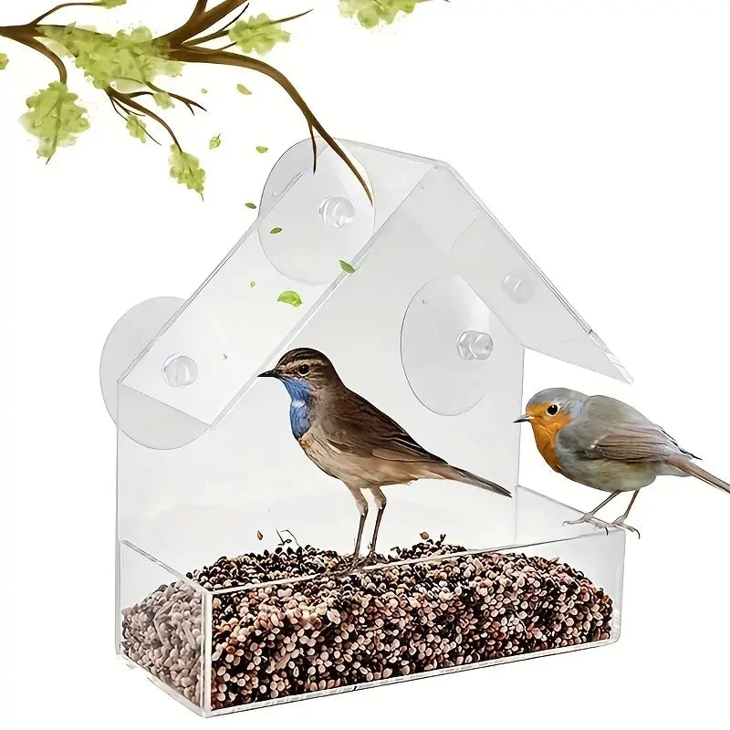 Clear View Window Bird Feeder