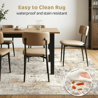 Transform Your Space with the Abstract Modern Area Rug