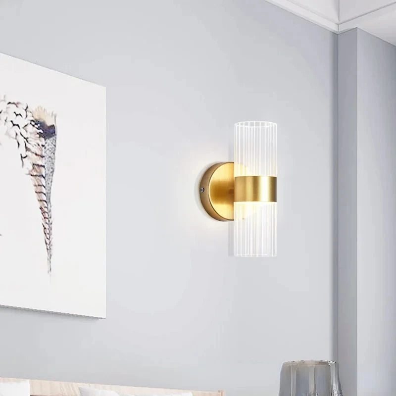 Nordic Modern Glass Wall Lamp – Stylish Lighting for Living Room & Bedroom