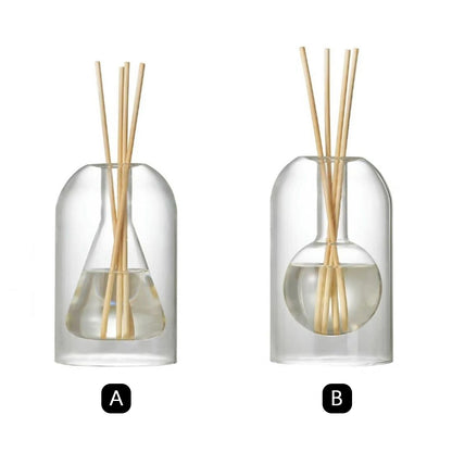 Aromatherapy Glass Reed Diffuser Essential Oil