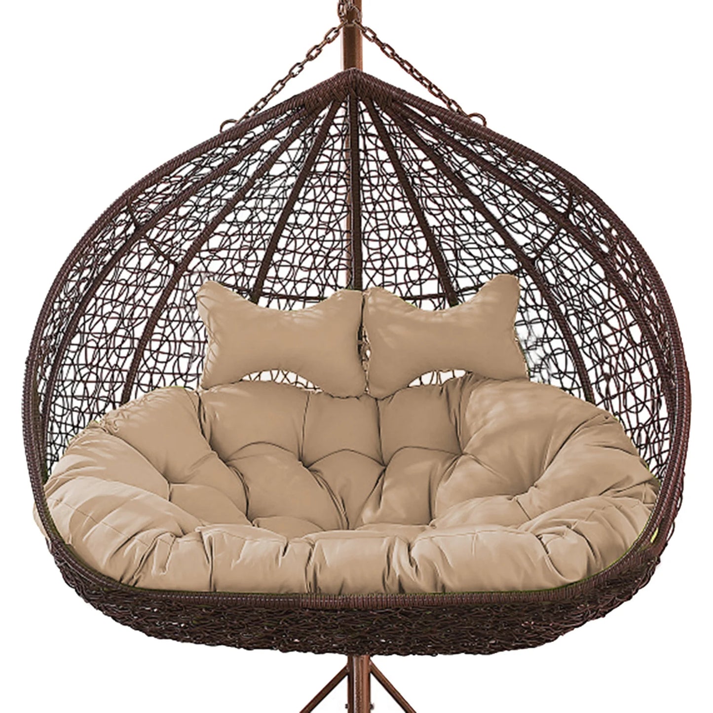 Double Swing Chair Cushion for Hanging Basket & Rocking Seat