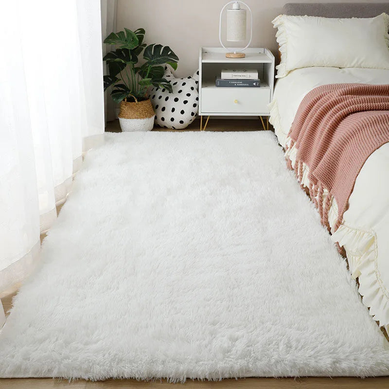 Soft Tie-Dyed Fluffy Shag Area Rug – Perfect for Bedrooms and Living Spaces