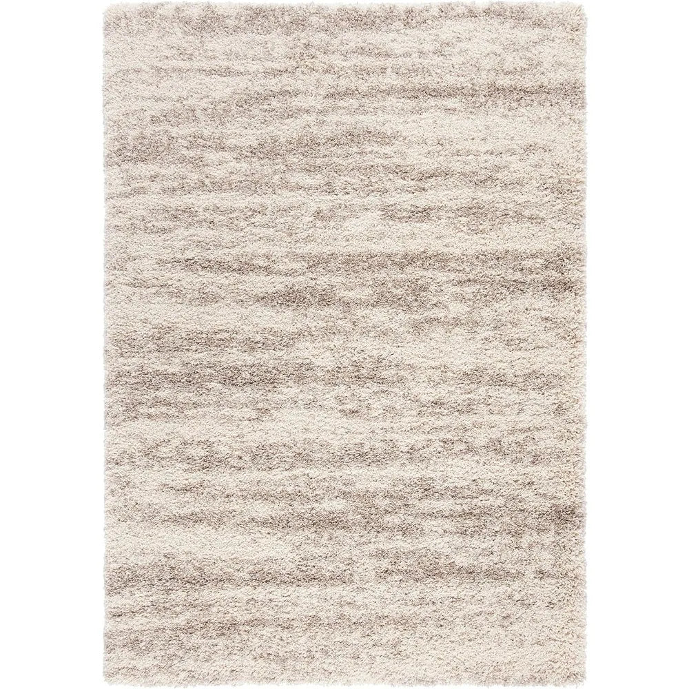 Safavieh Hudson Shag Collection Area Rug – Luxuriously Plush Ivory & Beige Modern Design