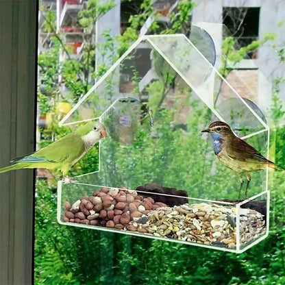 Clear View Window Bird Feeder