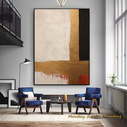 Minimalist Hand-Painted Abstract Wall Art