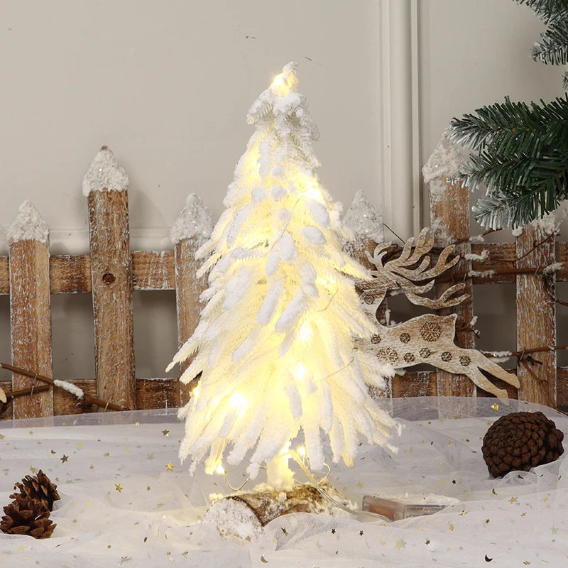 Nordic White Pine - Festive Flocked Decor