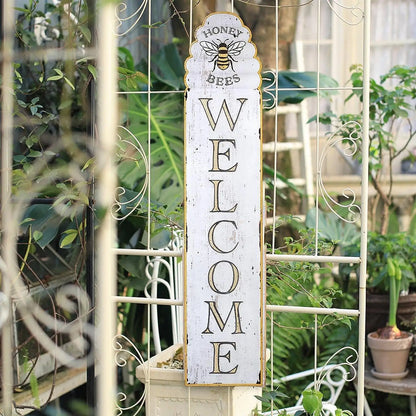 Vintage-Inspired Handcrafted Wooden Porch Sign