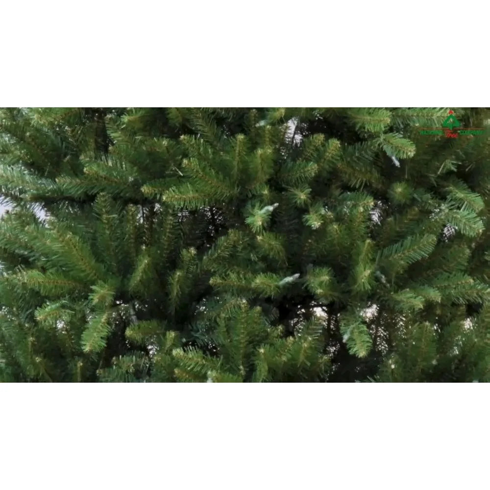 Pre-Lit Artificial Full Christmas Tree, Green, Dunhill Fir, White Lights, Includes Stand, 6 Feet