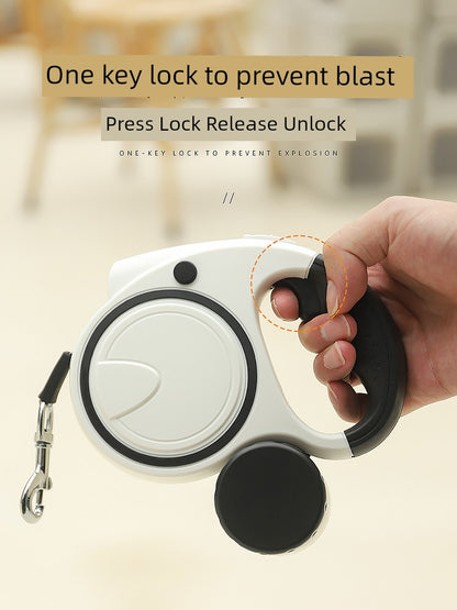 Automatic Retractable Dog Leash with LED & RGB Lights