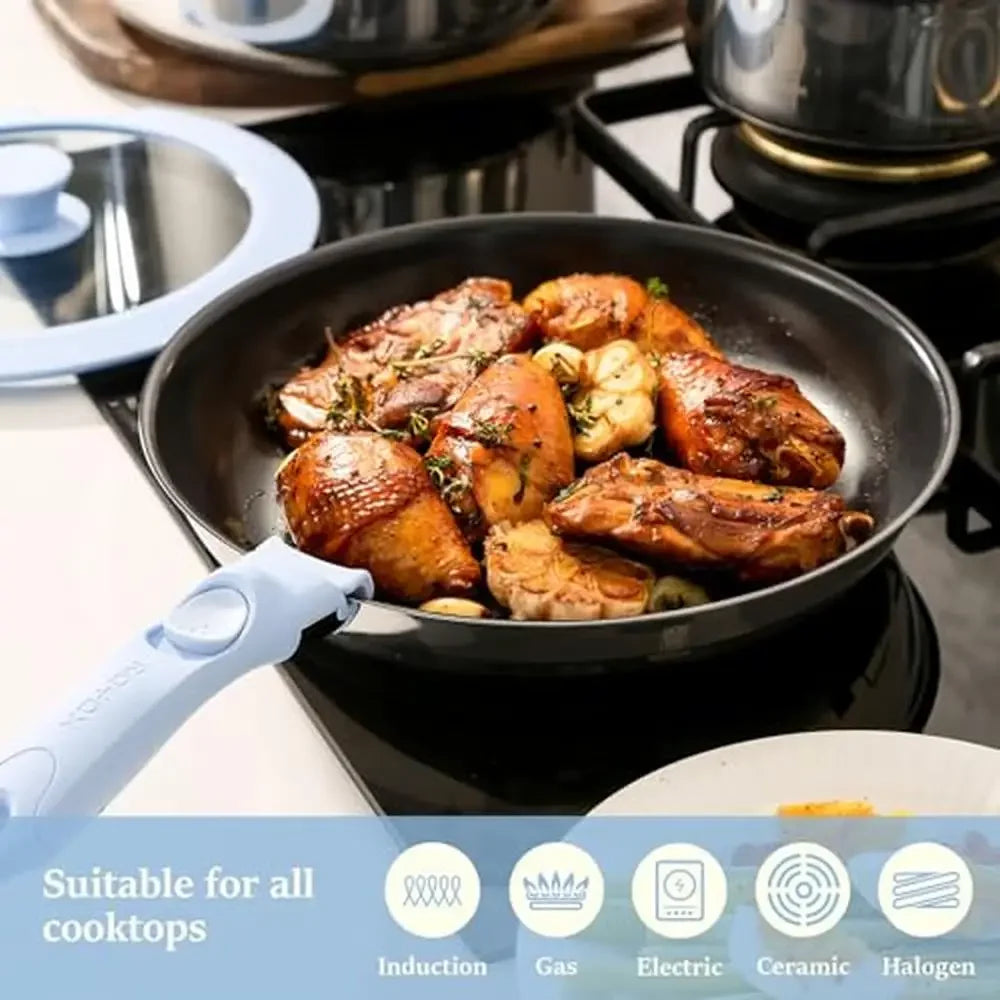 25-Piece Healthy Ceramic Non-Stick Cookware Set