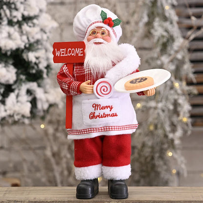 Bring Holiday Cheer Home with the Christmas Chef Santa Claus Doll!