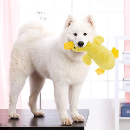 Interactive Plush Duck Toy for Dogs: Squeaky Fun for Every Pup!