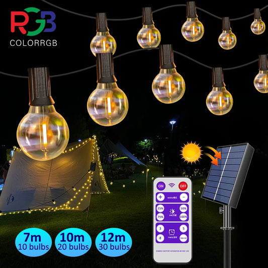 Elegant Solar G40 Shatterproof LED String Lights