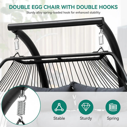 Relax in Style with the Wicker Hanging Egg Swing Chair