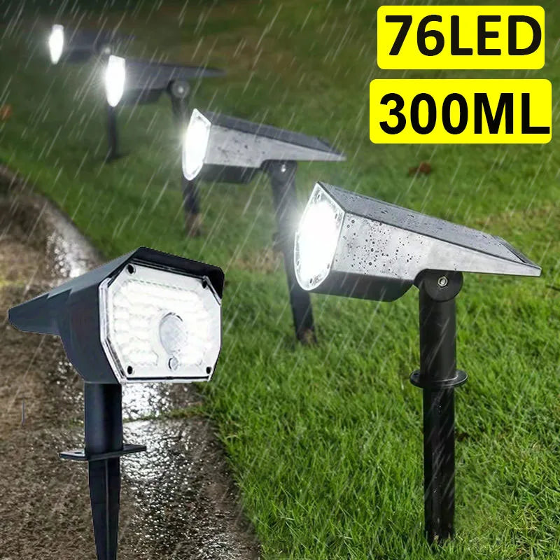 3 Modes LED Solar Spotlights with Motion Sensor