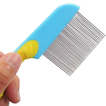 Pet Dog & Cat Anti-Lice Comb – Long & Short Needle Flea Comb for Effective Grooming